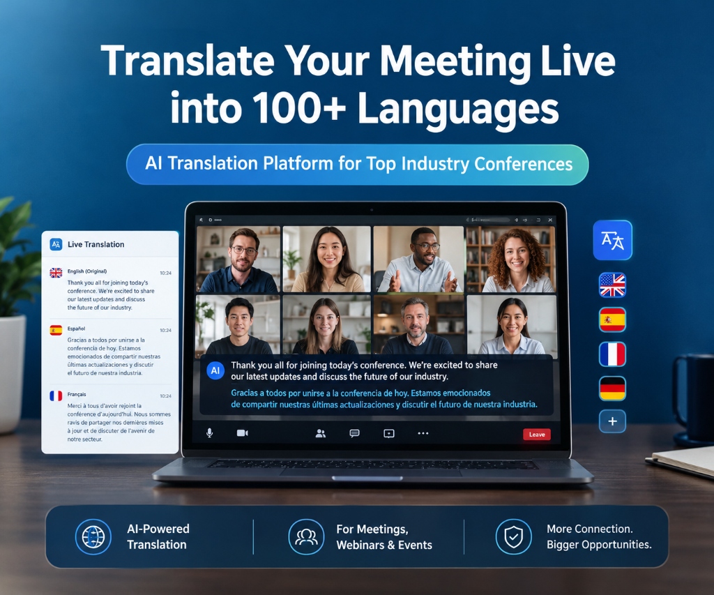 Translate Your Meetings Live into 100+ Languages